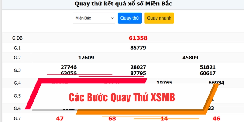 Cập nhật những bước để thực hiện quay thử xổ số miền Bắc